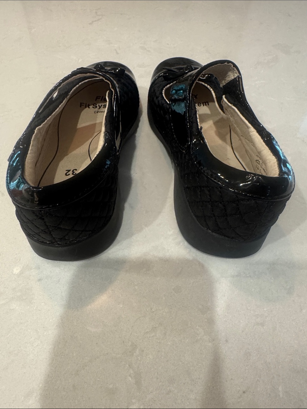 Pediped Flex Naomi Black Quilted Mary Jane Shoes - Picture 4 of 7